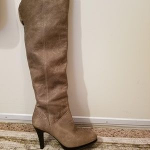 Tan Cathy Jean Brazil distressed leather Boots